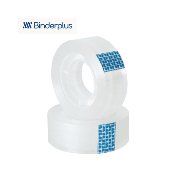 Cinta adhesiva cristal NINDERPLUS 12mm x 30mts Cinta adhesiva cristal BINDERPLUS 12mm x 30mts