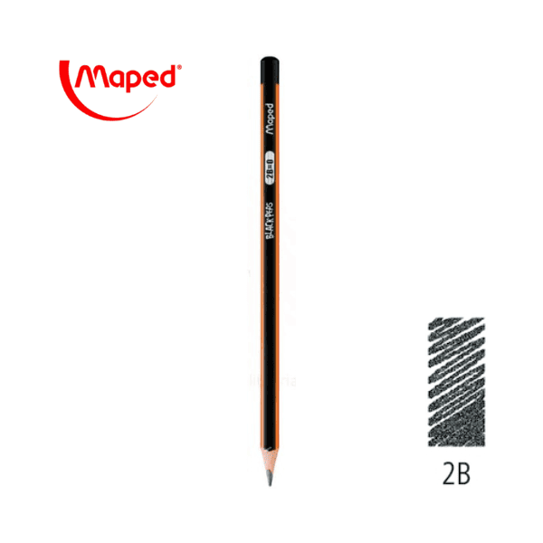 Lápiz grafito Nº2 MAPED Blackpeps 2B