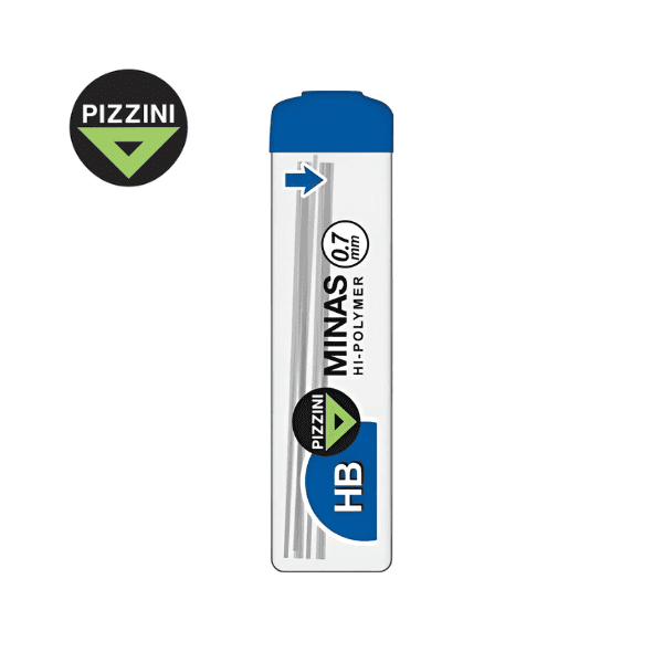 Tubo de minas PIZZINI 0.7mm HB - 12 Un