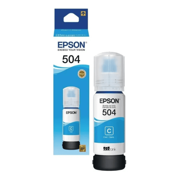 Tinta EPSON T504 Cyan 70ml