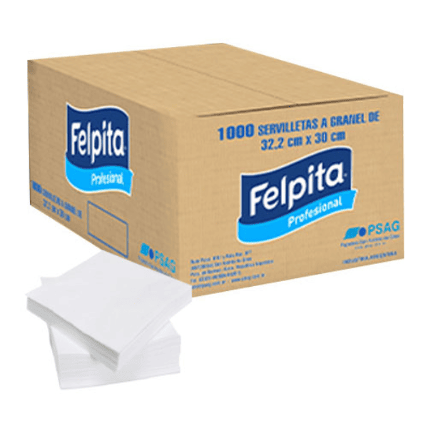Servilletas FELPITA blancas x 1000 un