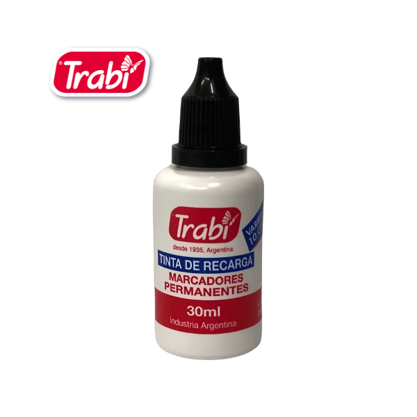 Tinta permanente TRABI 30ml Negra
