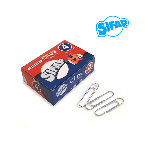Broches Clip Nº4 SIFAP Acero 100 Un