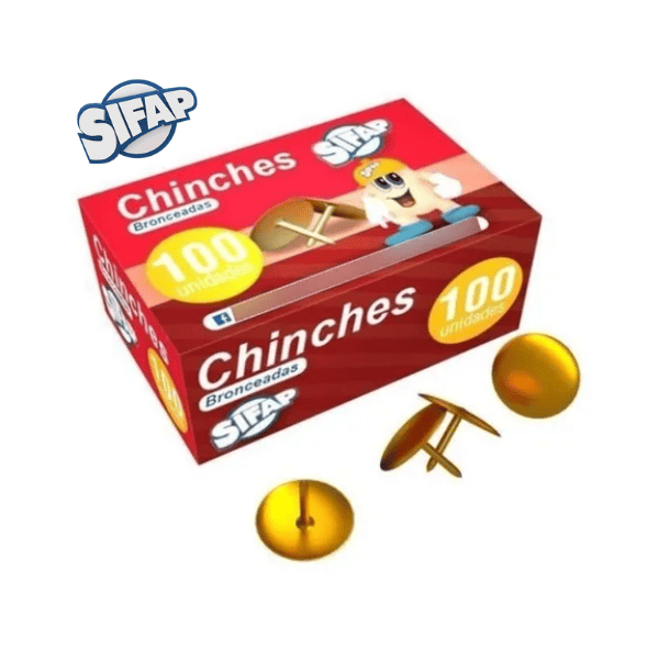 Chinches SIFAP Bronceadas 1 Punta – 100 Un