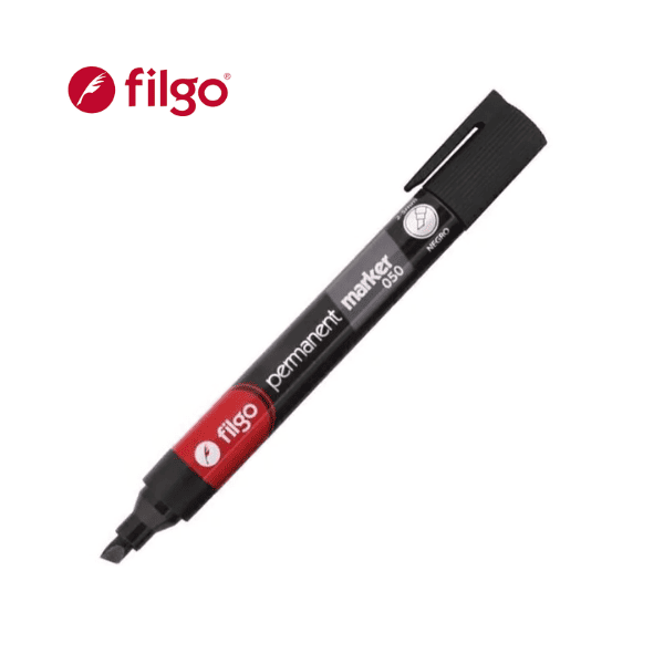 Marcador permanente FILGO 050 punta bisel Negro