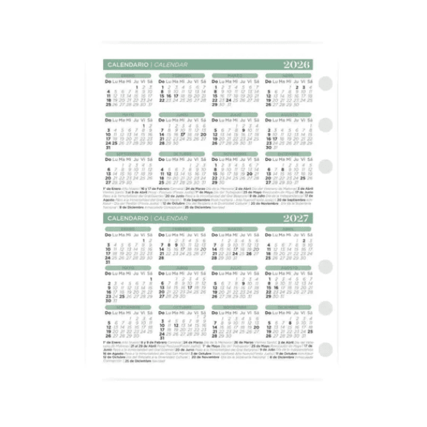 Repuesto agenda IMAGINER N8 Diaria Calendario Repuesto agenda IMAGINER Diaria Nº8 University