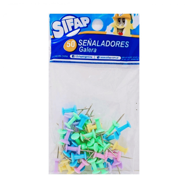 Señalador galera SIFAP Pastel - 50 Un
