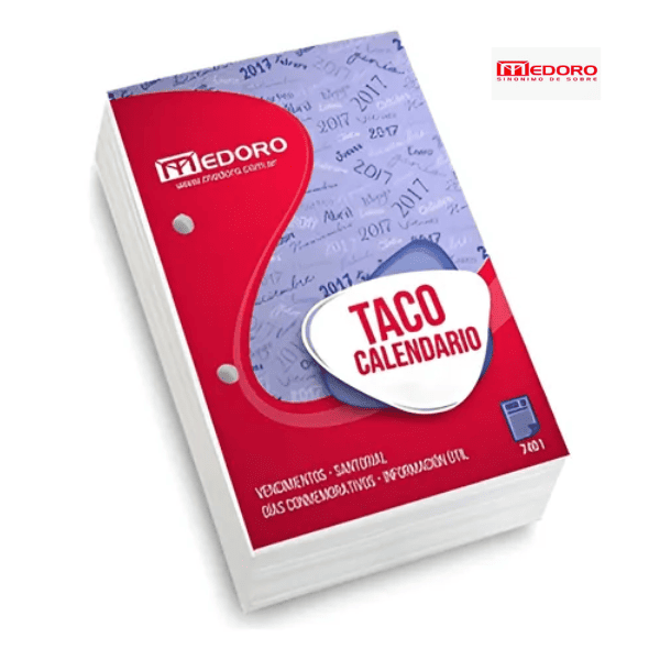 Taco Calendario MEDORO año en curso