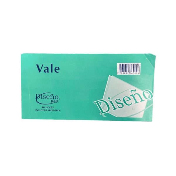 Talonario Vale DISEÑO Mediano - 40 hojas