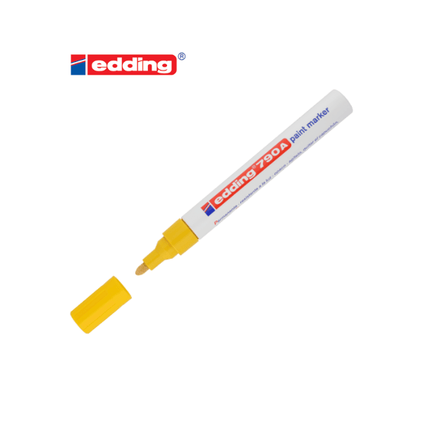 Marcador permanente industrial EDDING 790 Amarillo