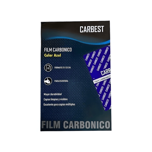 Carbonico Oficio CARBEST film azul x10 hojas Papel carbónico CARBEST film Azul - 10 Un