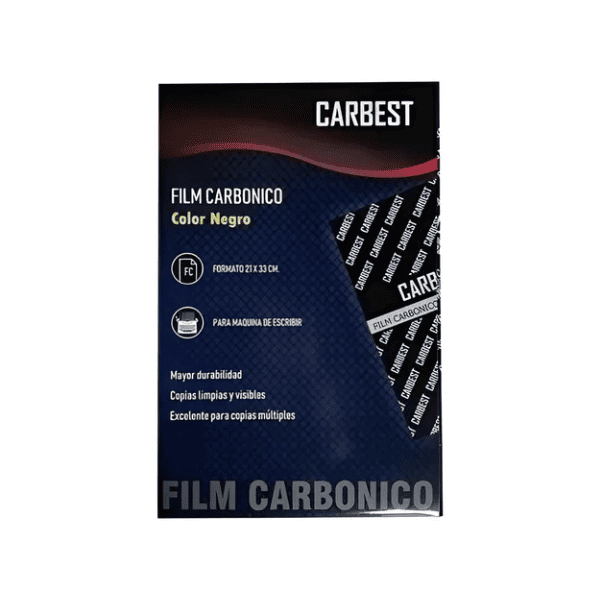 Carbonico Oficio CARBEST film negro x10 hojas Papel carbónico CARBEST film Negro - 10 Un